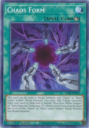 Chaos Form LDS2 EN025 Common 1st Edition Legendary Duelists Season 2 LDS2 1st Edition Singles Chaos Form LDS2 EN025 Common 1st Edition Legendary Duelists Season 2 LDS2 1st Edition Singles