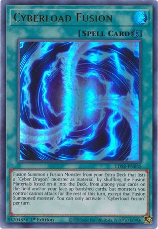 Cyberload Fusion LDS2 EN035 Ultra Rare 1st Edition Legendary Duelists Season 2 LDS2 1st Edition Singles Cyberload Fusion LDS2 EN035 Ultra Rare 1st Edition Legendary Duelists Season 2 LDS2 1st Edition Singles