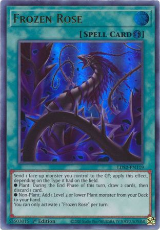 Frozen Rose LDS2 EN119 Ultra Rare 1st Edition Frozen Rose LDS2 EN119 Ultra Rare 1st Edition