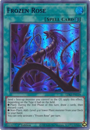 Frozen Rose Blue LDS2 EN119 Ultra Rare 1st Edition Legendary Duelists Season 2 LDS2 1st Edition Singles Frozen Rose Blue LDS2 EN119 Ultra Rare 1st Edition Legendary Duelists Season 2 LDS2 1st Edition Singles