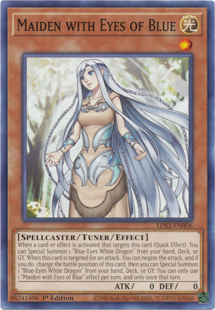 Maiden with Eyes of Blue LDS2 EN006 Common 1st Edition Maiden with Eyes of Blue LDS2 EN006 Common 1st Edition