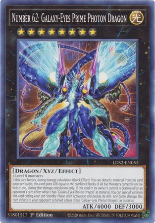Yu-Gi-Oh  Galaxy-Eyes Photon Dragon 1st Edition LDS2-EN047 NM 