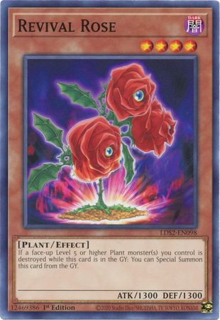 Revival Rose LDS2 EN098 Common 1st Edition Legendary Duelists Season 2 LDS2 1st Edition Singles Revival Rose LDS2 EN098 Common 1st Edition Legendary Duelists Season 2 LDS2 1st Edition Singles