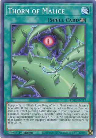 Thorn of Malice LDS2 EN117 Common 1st Edition Legendary Duelists Season 2 LDS2 1st Edition Singles Thorn of Malice LDS2 EN117 Common 1st Edition Legendary Duelists Season 2 LDS2 1st Edition Singles
