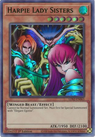 Harpie Lady Sisters (Green) - Yugioh | TrollAndToad