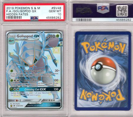 Golisopod GX SV48 SV94 PSA 10 GEM MT Shiny Ultra Rare Hidden Fates 6282 Sun Moon Hidden Fates Singles Golisopod GX SV48 SV94 PSA 10 GEM MT Shiny Ultra Rare Hidden Fates 6282 Sun Moon Hidden Fates Singles