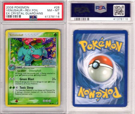 Venusaur 28 100 PSA 8 NM MT Rare Reverse Holo Ex Crystal Guardians 8116 Ex Crystal Guardians Reverse Holo Singles Venusaur 28 100 PSA 8 NM MT Rare Reverse Holo Ex Crystal Guardians 8116 Ex Crystal Guardians Reverse Holo Singles