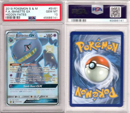 Banette GX SV61 SV94 PSA 10 GEM MT Shiny Ultra Rare Hidden Fates 6141 Sun Moon Hidden Fates Singles Banette GX SV61 SV94 PSA 10 GEM MT Shiny Ultra Rare Hidden Fates 6141 Sun Moon Hidden Fates Singles