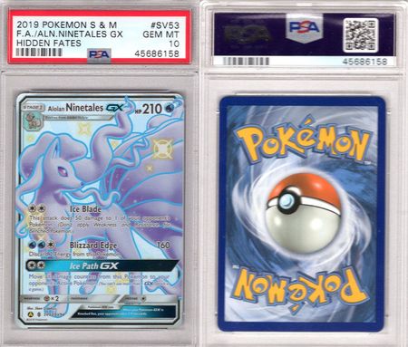 Alolan Ninetales GX SV53 SV94 PSA 10 Shiny Ultra Rare Hidden Fates 6158 Sun Moon Hidden Fates Singles Alolan Ninetales GX SV53 SV94 PSA 10 Shiny Ultra Rare Hidden Fates 6158 Sun Moon Hidden Fates Singles
