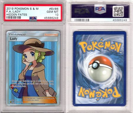 Lady SV86 SV94 PSA 10 GEM MT Full Art Ultra Rare Hidden Fates 6249 Sun Moon Hidden Fates Singles Lady SV86 SV94 PSA 10 GEM MT Full Art Ultra Rare Hidden Fates 6249 Sun Moon Hidden Fates Singles