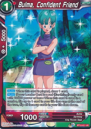 Bulma Confident Friend BT12 011 Uncommon Bulma Confident Friend BT12 011 Uncommon