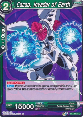 Cacao Invader of Earth BT12 073 Common Cacao Invader of Earth BT12 073 Common