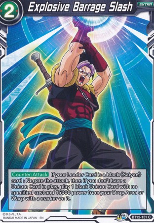Explosive Barrage Slash BT12 151 Common Explosive Barrage Slash BT12 151 Common