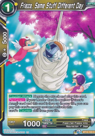 Frieza Same Stuff Different Day BT12 103 Common Frieza Same Stuff Different Day BT12 103 Common