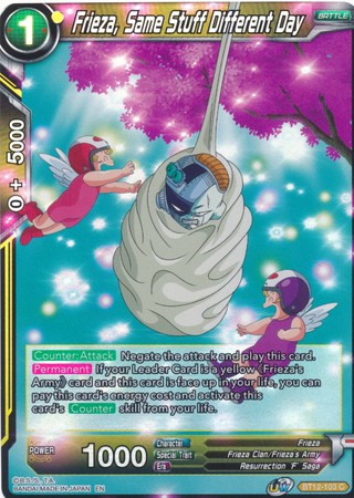 Frieza Same Stuff Different Day BT12 103 Common Foil Frieza Same Stuff Different Day BT12 103 Common Foil