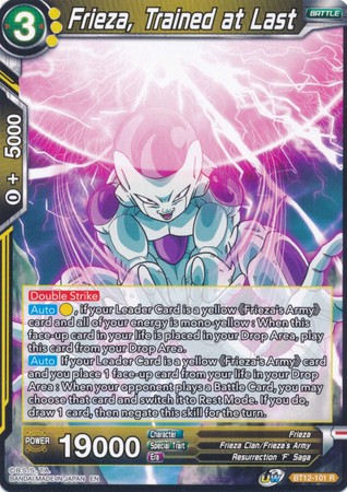 Frieza Trained at Last BT12 101 Rare UW Series 3 Vicious Rejuvenation Singles Frieza Trained at Last BT12 101 Rare UW Series 3 Vicious Rejuvenation Singles