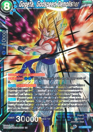 Gogeta Godspeed Demolisher BT12 038 Super Rare Gogeta Godspeed Demolisher BT12 038 Super Rare