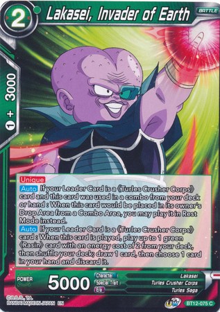 Lakasei Invader of Earth BT12 075 Common Lakasei Invader of Earth BT12 075 Common