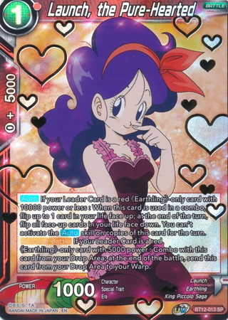 Launch the Pure Hearted BT12 013 Super Rare Launch the Pure Hearted BT12 013 Super Rare