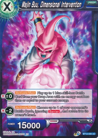 Majin Buu Dimensional Intervention BT12 030 Uncommon UW Series 3 Vicious Rejuvenation Singles Majin Buu Dimensional Intervention BT12 030 Uncommon UW Series 3 Vicious Rejuvenation Singles