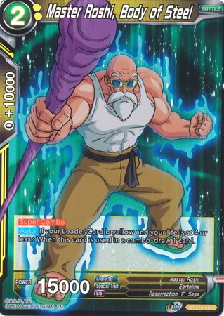 Master Roshi Body of Steel BT12 096 Common Foil Master Roshi Body of Steel BT12 096 Common Foil