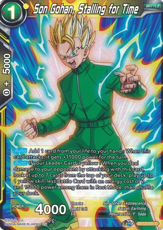 Son Gohan Stalling for Time BT12 091 Common Foil Son Gohan Stalling for Time BT12 091 Common Foil