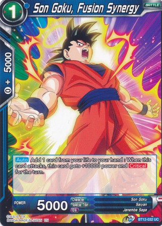 Son Goku Fusion Synergy BT12 032 Uncommon Son Goku Fusion Synergy BT12 032 Uncommon