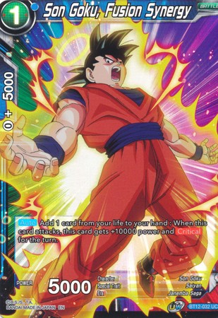 Son Goku Fusion Synergy BT12 032 Uncommon Foil Son Goku Fusion Synergy BT12 032 Uncommon Foil