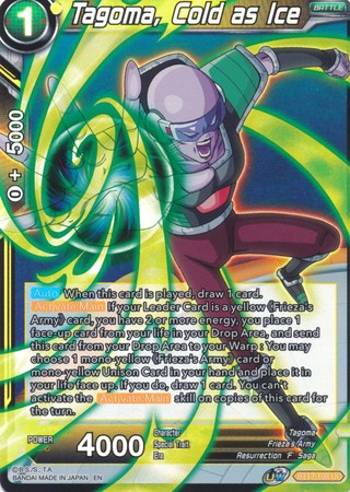 Tagoma Cold as Ice BT12 106 Uncommon Foil Tagoma Cold as Ice BT12 106 Uncommon Foil