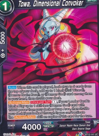 Towa Dimensional Convoker BT12 141 Uncommon Towa Dimensional Convoker BT12 141 Uncommon