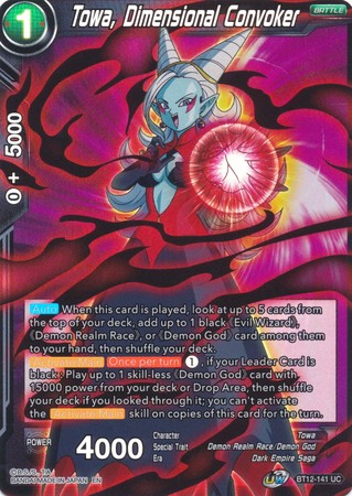 Towa Dimensional Convoker BT12 141 Uncommon Foil Towa Dimensional Convoker BT12 141 Uncommon Foil