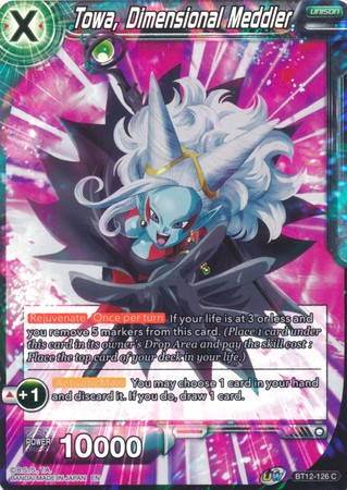 Towa Dimensional Meddler BT12 126 Common Foil UW Series 3 Vicious Rejuvenation Foil Singles Towa Dimensional Meddler BT12 126 Common Foil UW Series 3 Vicious Rejuvenation Foil Singles