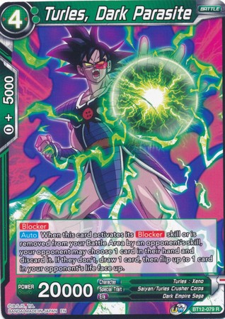 Turles Dark Parasite BT12 079 Rare Turles Dark Parasite BT12 079 Rare