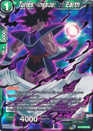 Turles Invader of Earth BT12 070 Super Rare Turles Invader of Earth BT12 070 Super Rare