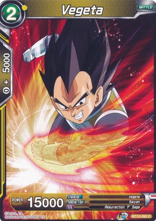 Vegeta BT12 093 Common Vegeta BT12 093 Common