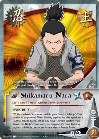 Shikamaru Nara Flexibility US 015 Super Rare Shikamaru Nara Flexibility US 015 Super Rare