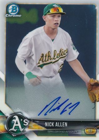 Nick Allen 2018 Bowman Chrome BCPA NA Auto Autograph 2018 Bowman Chrome Prospects Auto Nick Allen 2018 Bowman Chrome BCPA NA Auto Autograph 2018 Bowman Chrome Prospects Auto