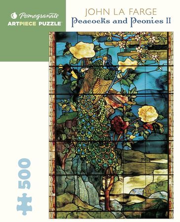 John La Farge Peacocks and Peonies II 500 Piece Puzzle Pomegranate Puzzles Pomegranate Puzzles John La Farge Peacocks and Peonies II 500 Piece Puzzle Pomegranate Puzzles Pomegranate Puzzles