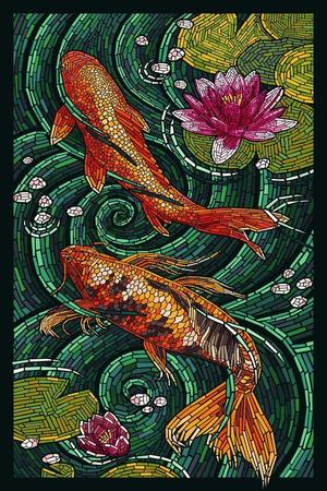 Koi Paper Mosaic 1000 Piece Puzzle Lantern Press Puzzles Koi Paper Mosaic 1000 Piece Puzzle Lantern Press Puzzles