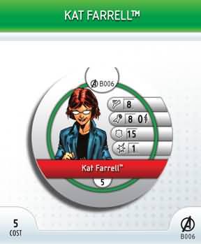 Kat Farrell B006 Avengers Marvel HeroClix Marvel Avengers Kat Farrell B006 Avengers Marvel HeroClix Marvel Avengers
