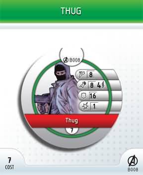 Thug B008 Avengers Marvel HeroClix Marvel Avengers Thug B008 Avengers Marvel HeroClix Marvel Avengers