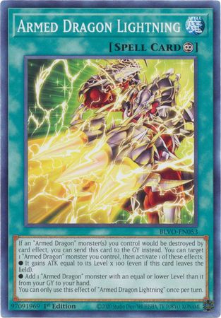 Armed Dragon Lightning BLVO EN053 Common 1st Edition Armed Dragon Lightning BLVO EN053 Common 1st Edition