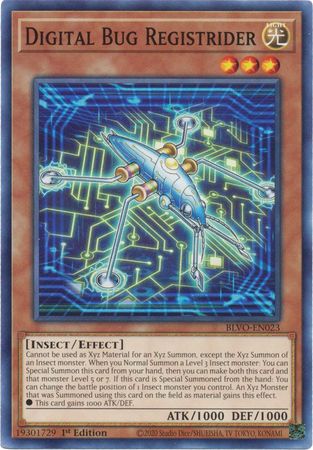 Digital Bug Registrider BLVO EN023 Common 1st Edition Blazing Vortex 1st Edition Singles Digital Bug Registrider BLVO EN023 Common 1st Edition Blazing Vortex 1st Edition Singles