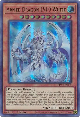 Ultra Rare Details about   Armed Dragon LV10 White 1st Edition BLVO-EN005
