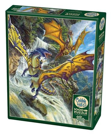 Waterfall Dragons 1000 Piece Puzzle Cobble Hill Puzzles Waterfall Dragons 1000 Piece Puzzle Cobble Hill Puzzles