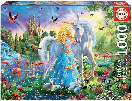 The Princess and the Unicorn 1000 Piece Puzzle Educa Puzzles Educa Puzzles The Princess and the Unicorn 1000 Piece Puzzle Educa Puzzles Educa Puzzles