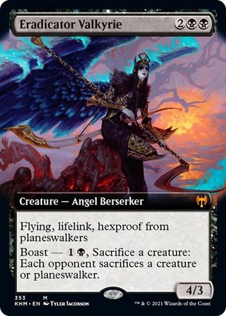 Eradicator Valkyrie 353 Extended Art Kaldheim Collector Booster Singles Eradicator Valkyrie 353 Extended Art Kaldheim Collector Booster Singles