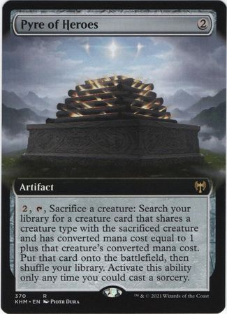 Pyre of Heroes 370 Extended Art Kaldheim Collector Booster Singles Pyre of Heroes 370 Extended Art Kaldheim Collector Booster Singles