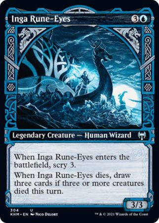 Inga Rune Eyes 304 Showcase Kaldheim Collector Booster Singles Inga Rune Eyes 304 Showcase Kaldheim Collector Booster Singles