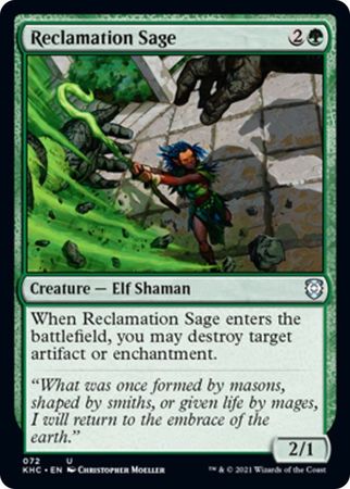 Reclamation Sage 072 Kaldheim Commander Singles Reclamation Sage 072 Kaldheim Commander Singles